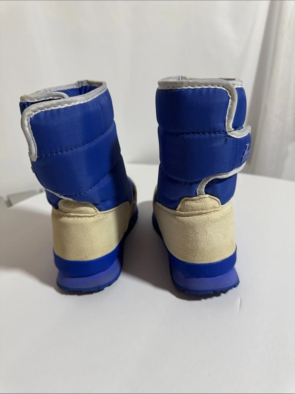 Rubber Duck Snowjogger Kids Blue Winter Boots Faux Fur Lined Size 1